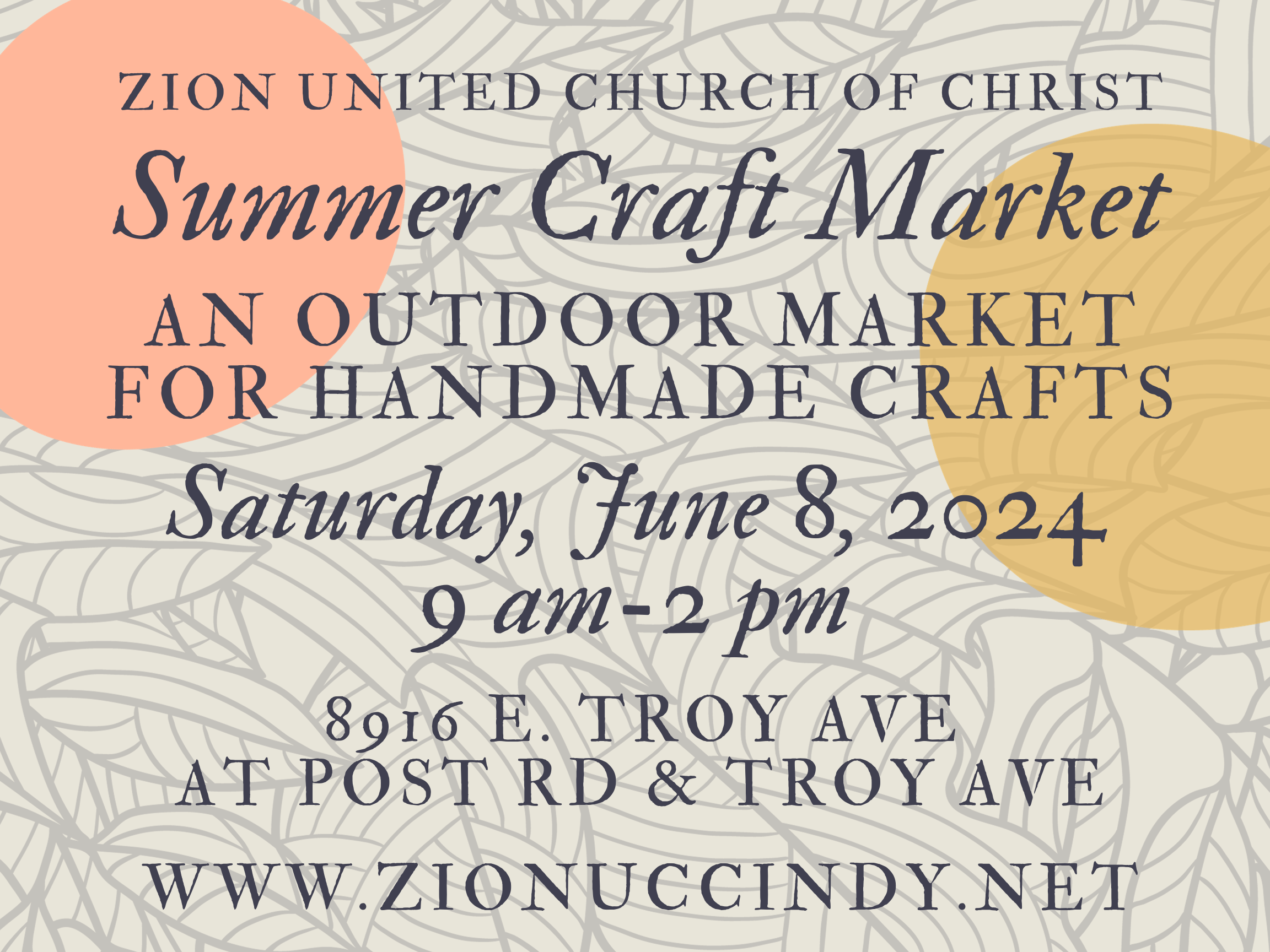 Summer Craft Market – Zion: Serve & Enrich
